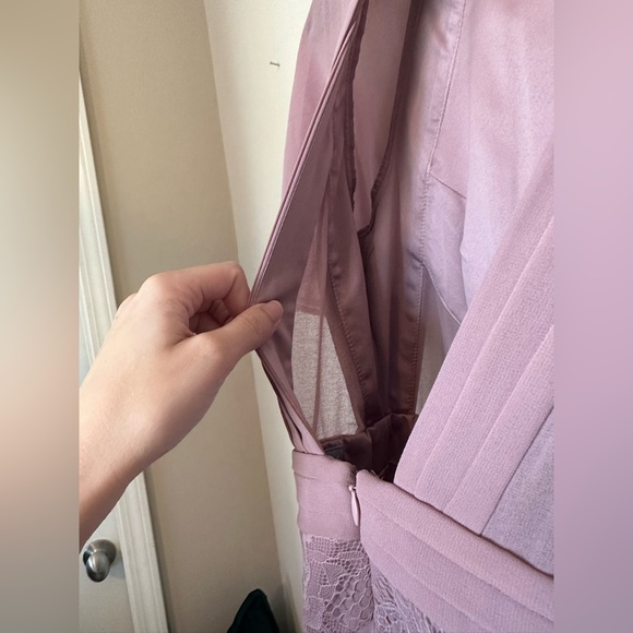 ASOS Midi Dress with Lace & Sheer Detail - Picture 5 of 12